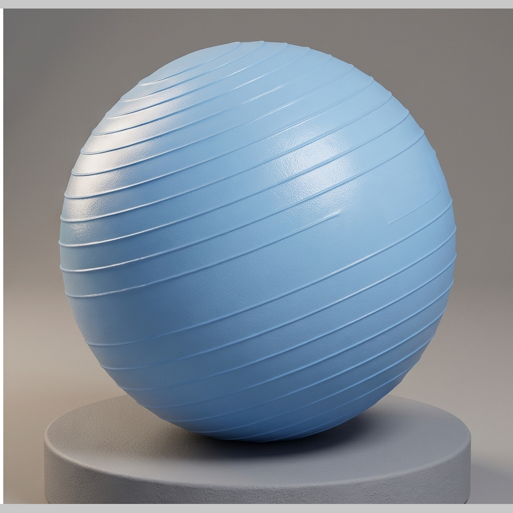Ribbed Stability Yoga Ball - angled view