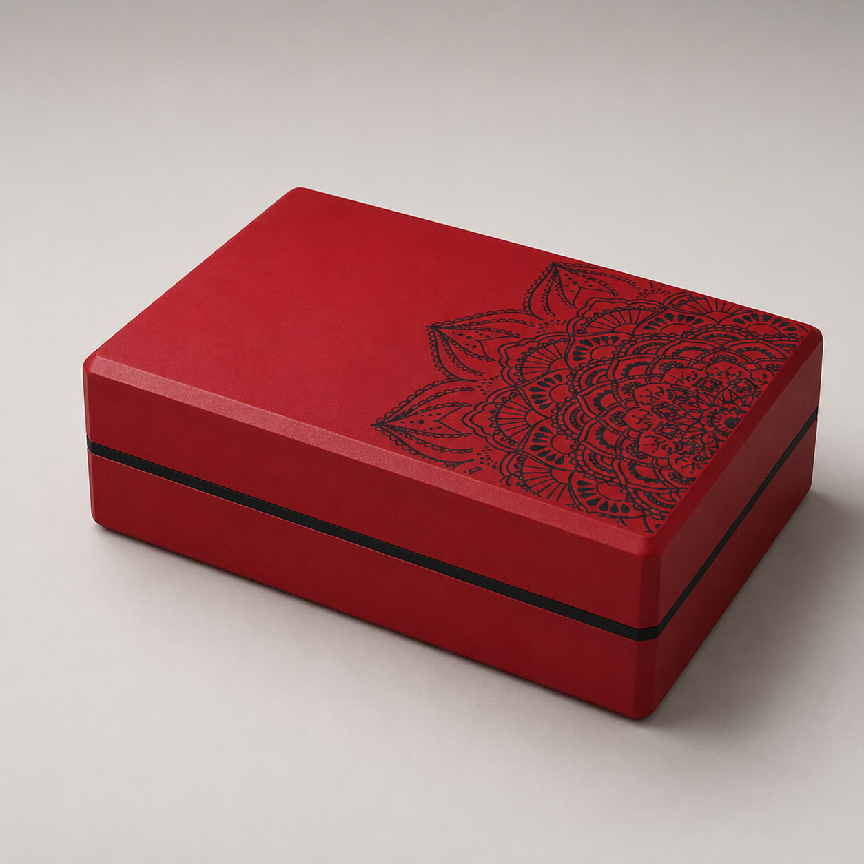 Mandala yoga support block