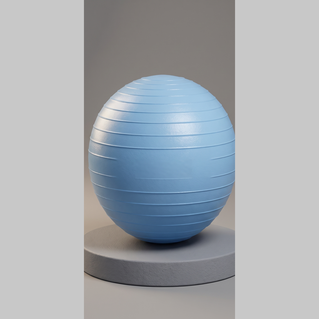 Ribbed Stability Yoga Ball - front view
